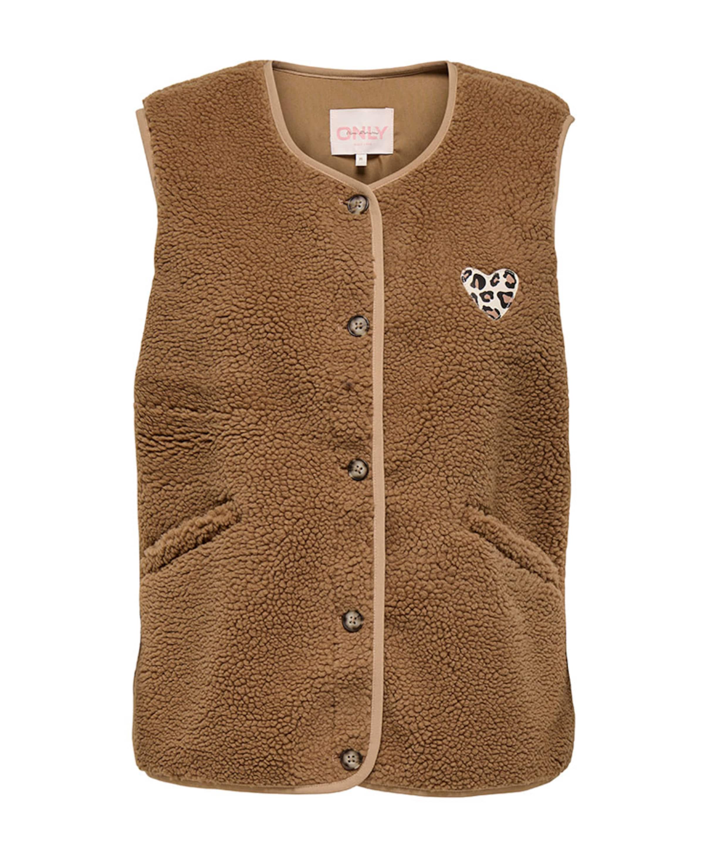 Dames gilet bruin