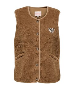 Dames gilet bruin