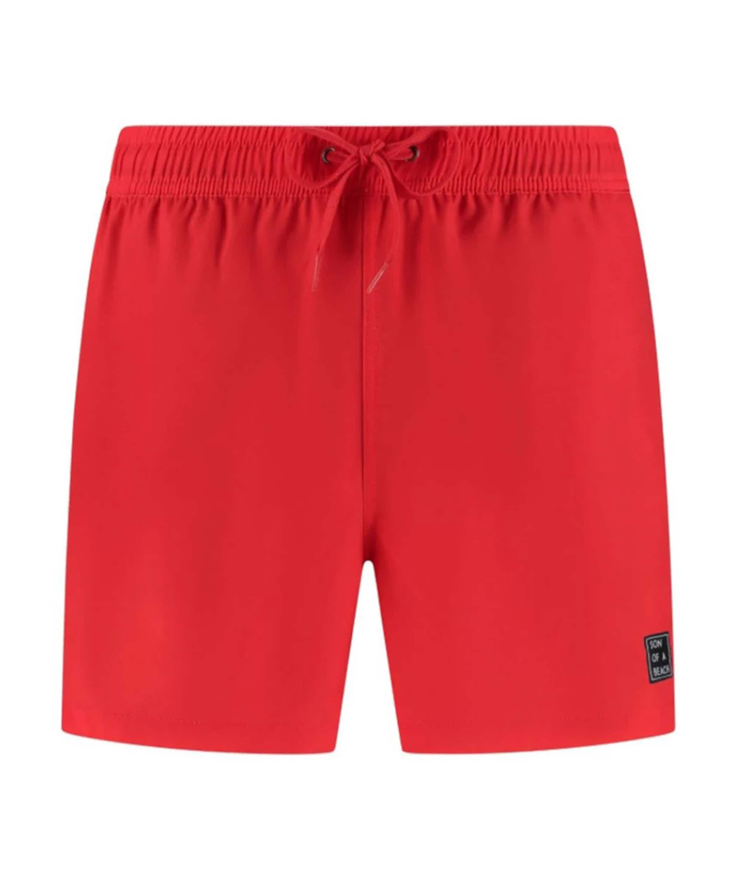 Heren zwemshort rood