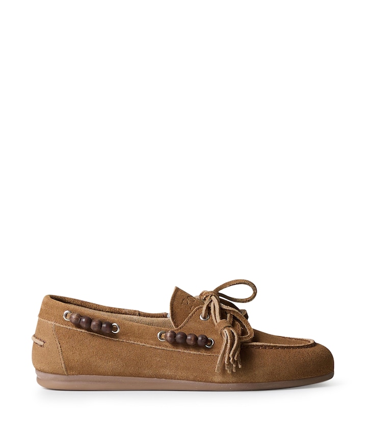 Dames mocassins Boat beige