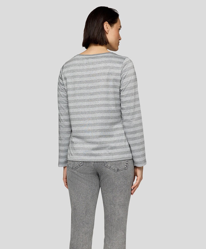 Dames longsleeve zilver