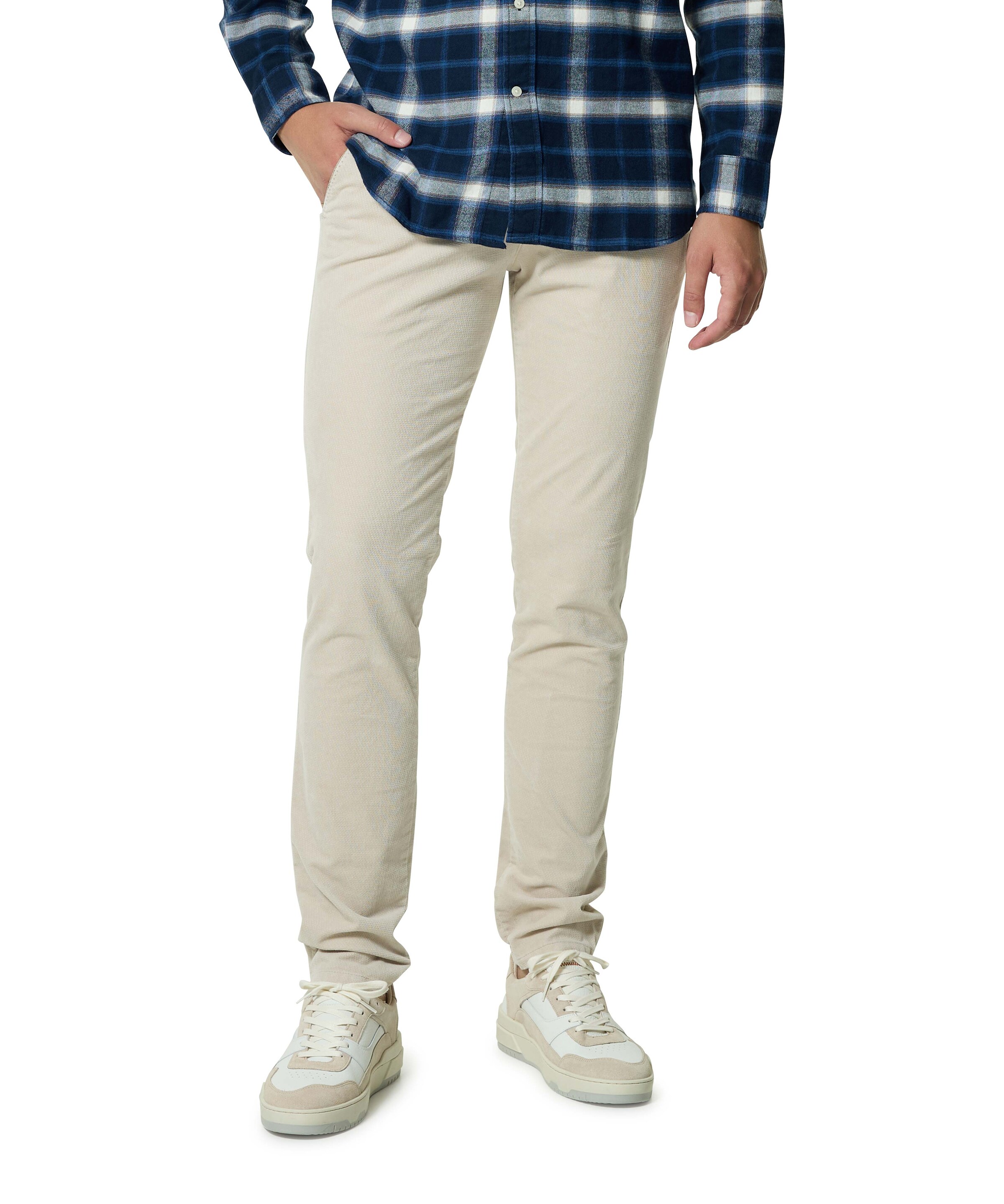 Chino Collection Cord heren broek beige