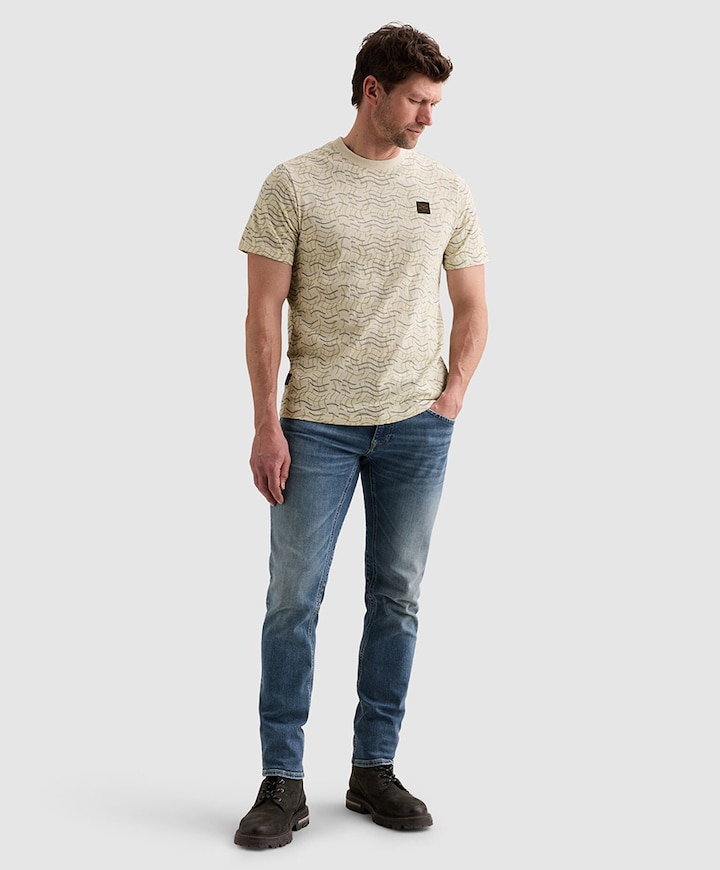 Heren T-shirt ecru