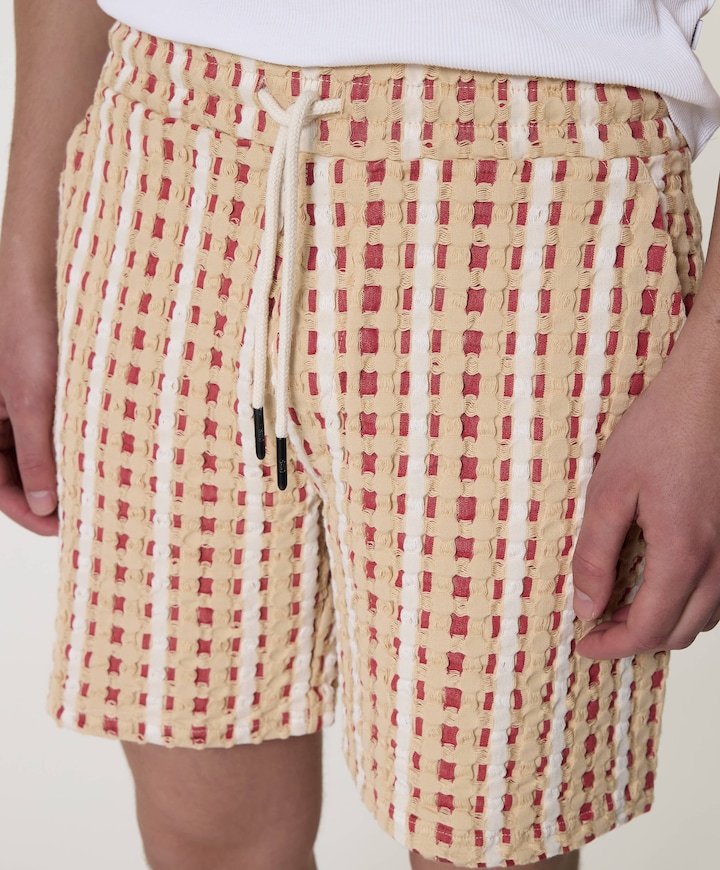 Lano porto heren korte broek rood