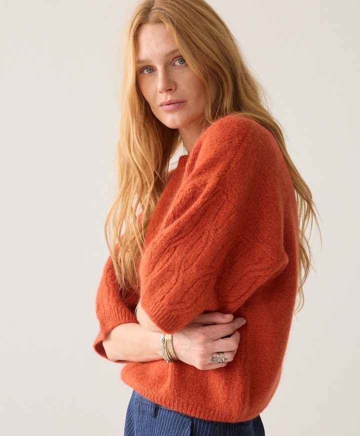 Dames trui oranje