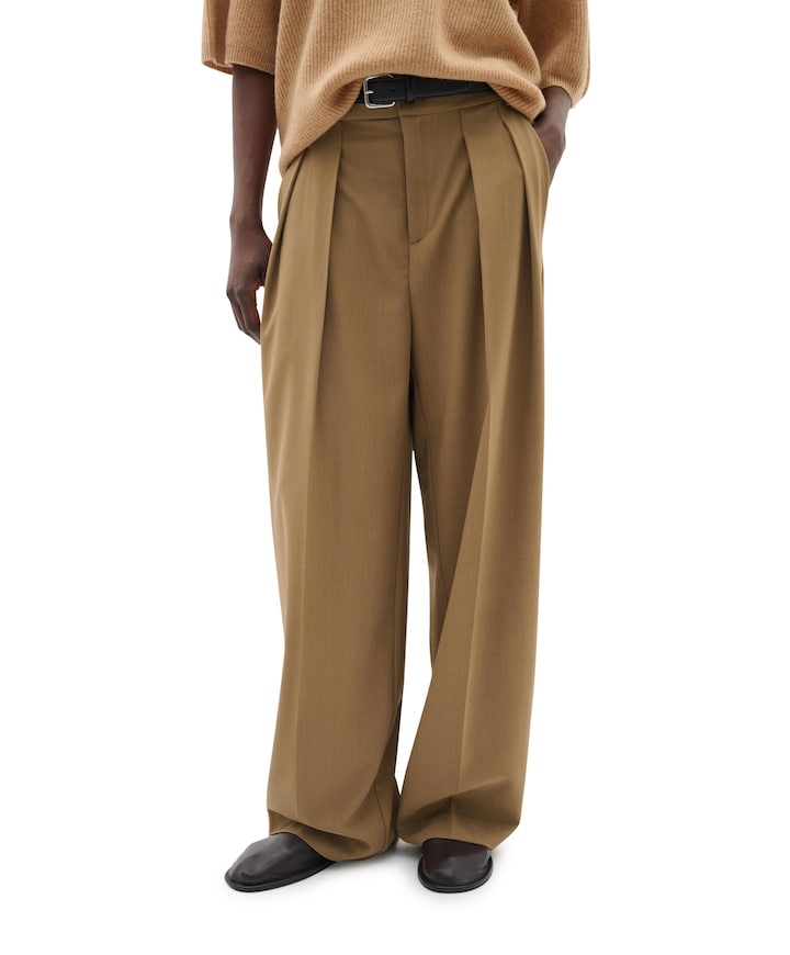 BriettaIW Wide pantalon beige