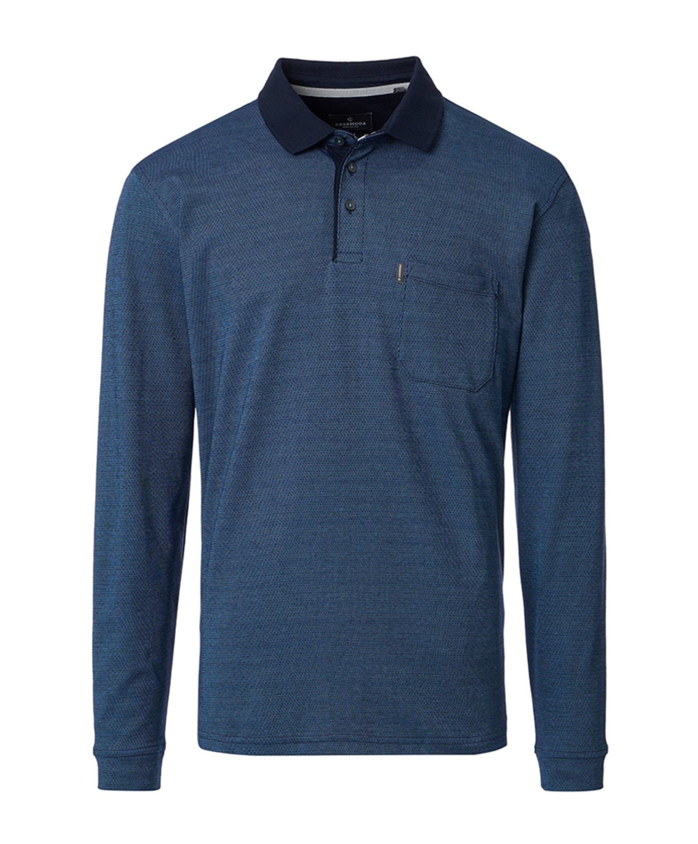 Heren polo blauw
