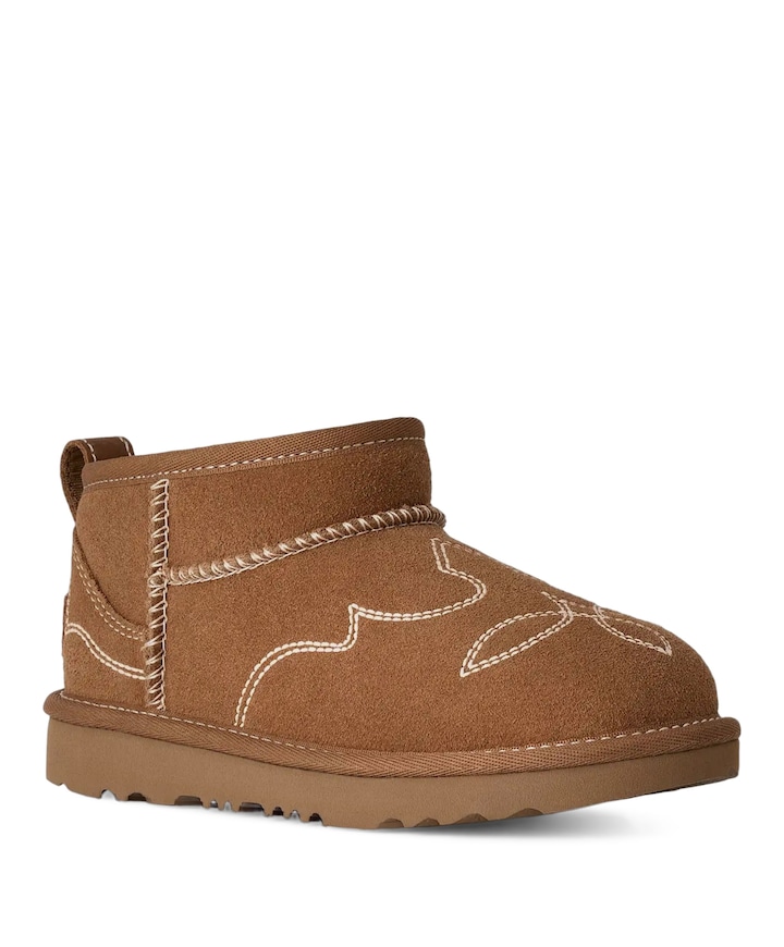 KIDS' CLASSIC ULTRA MINI WESTERN meisjes enkellaarzen bruin