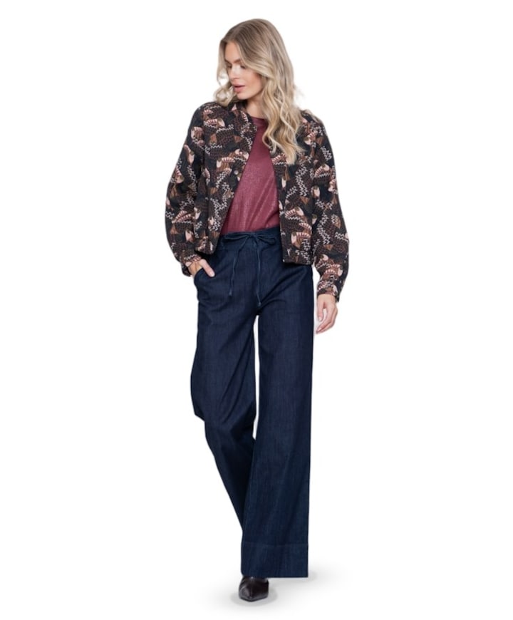 Wide dames jeans blauw
