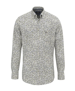 Heren overhemd lange mouw groen