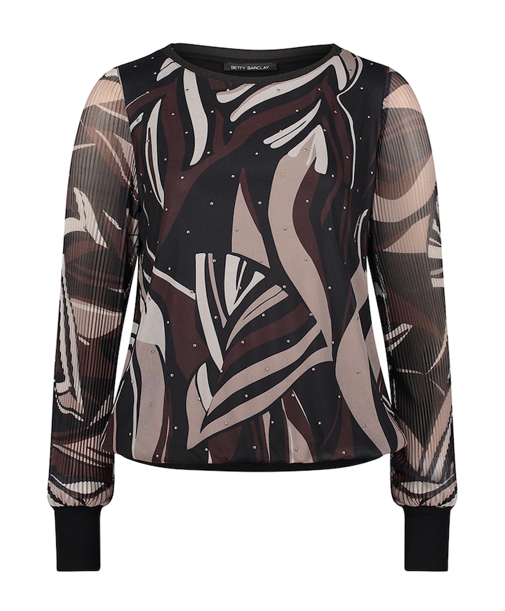 Dames longsleeve bruin