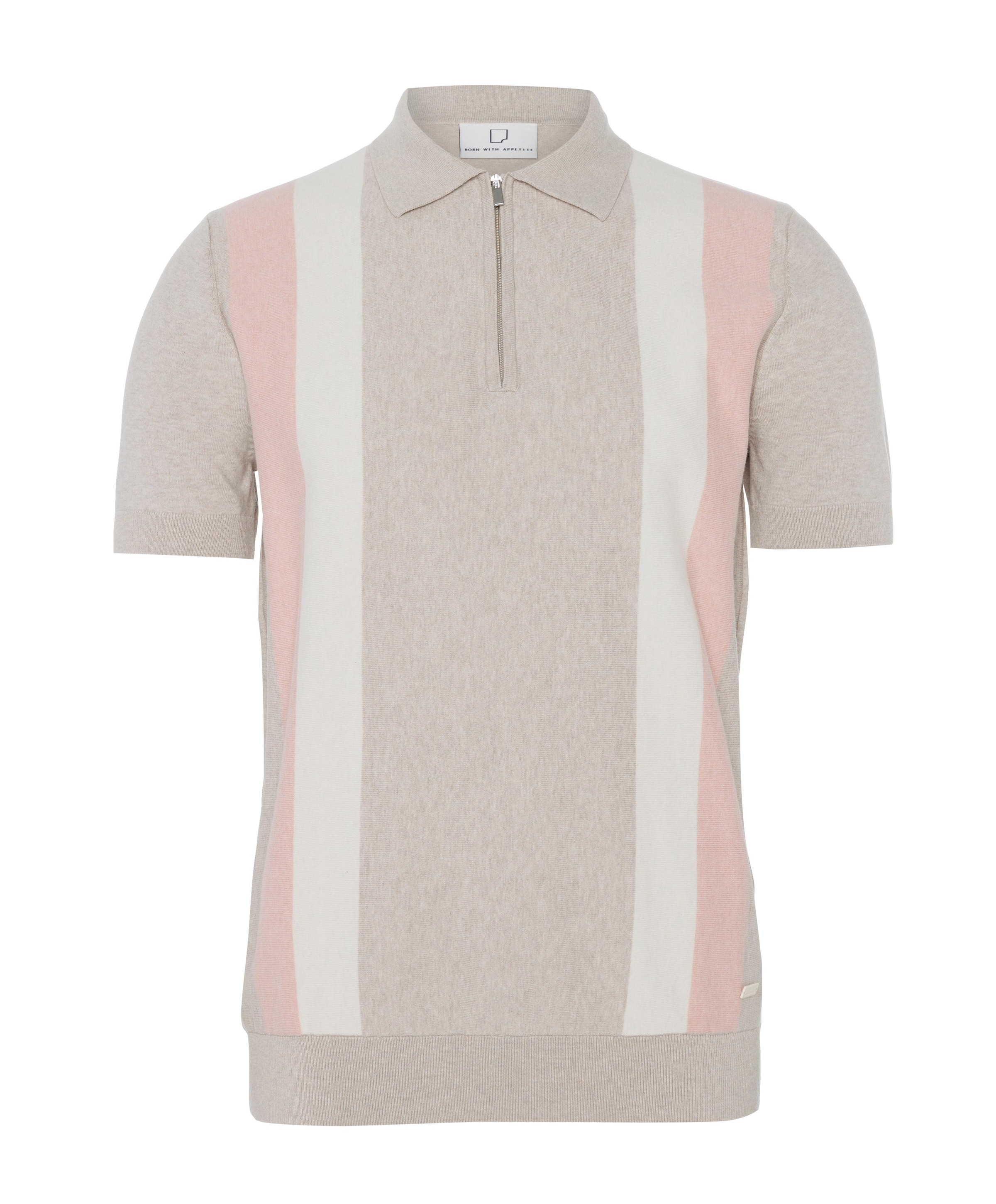 Heren polo beige
