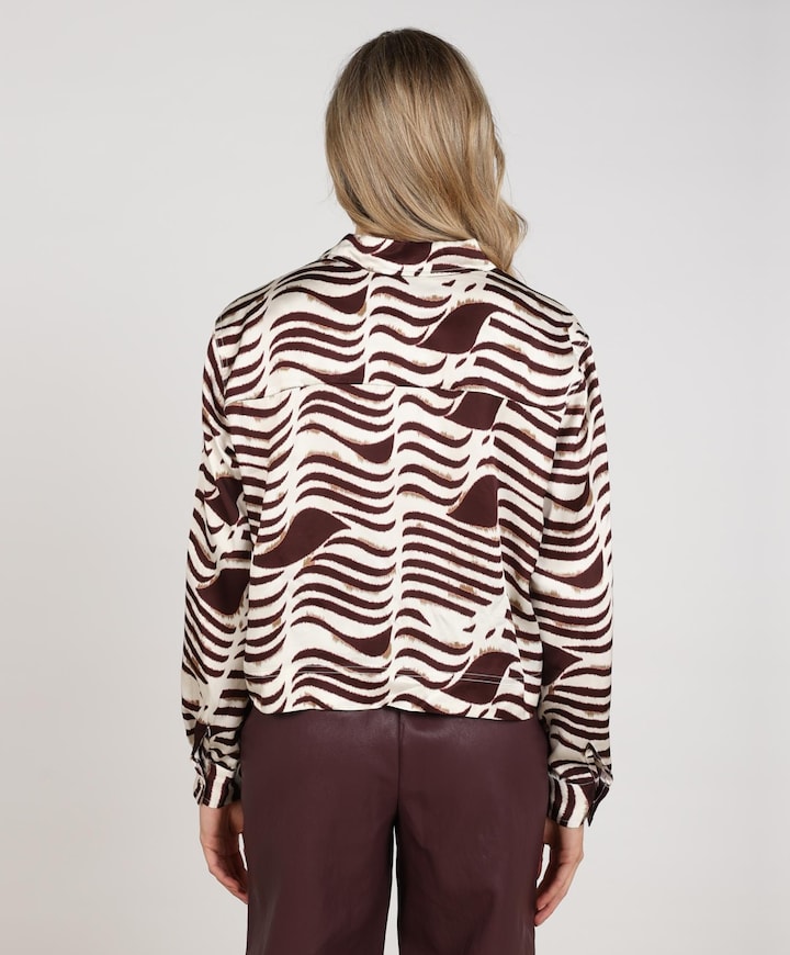 Dames blouse bordeaux