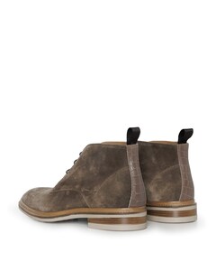 heren veterboots beige