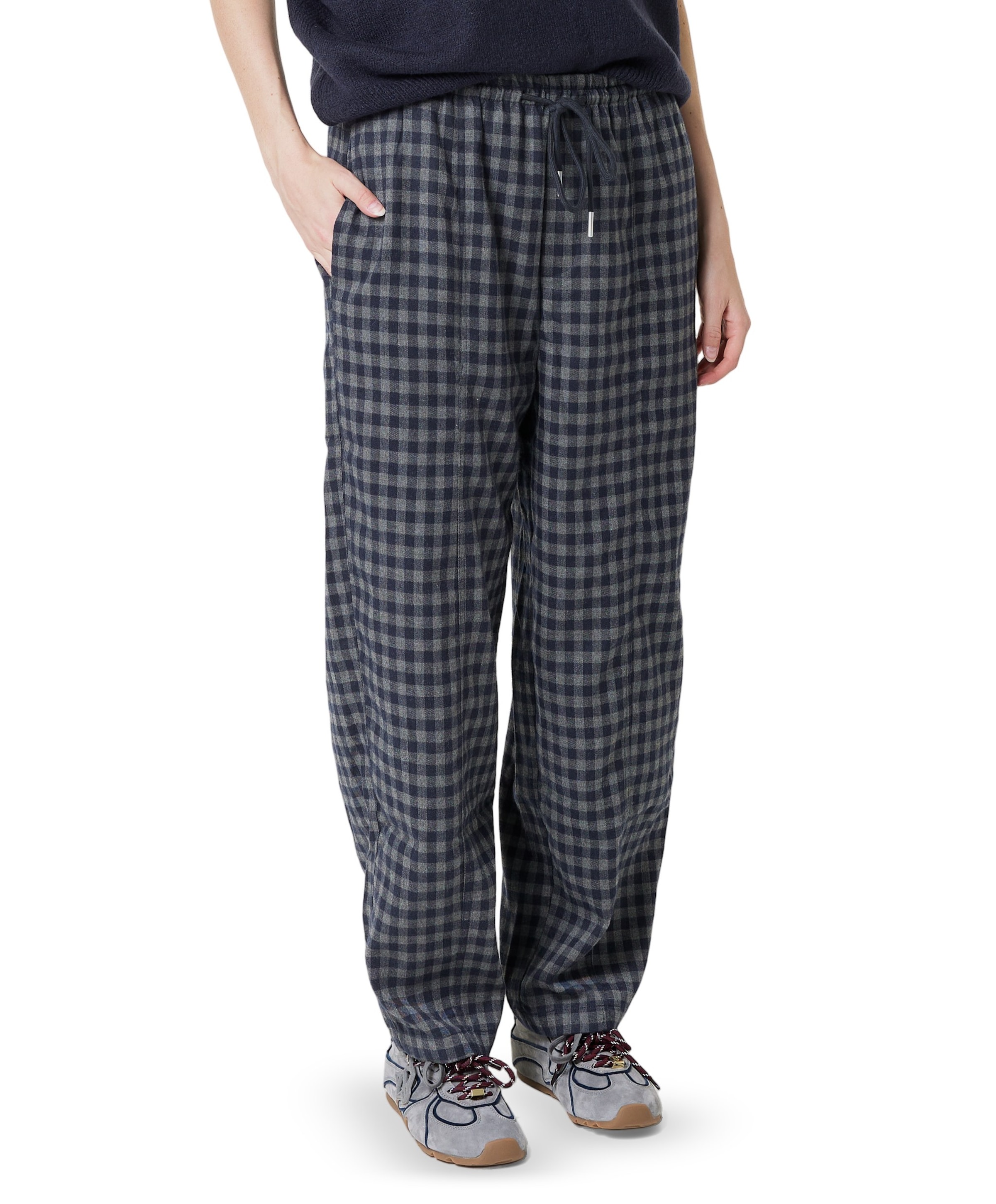 dames broek blauw