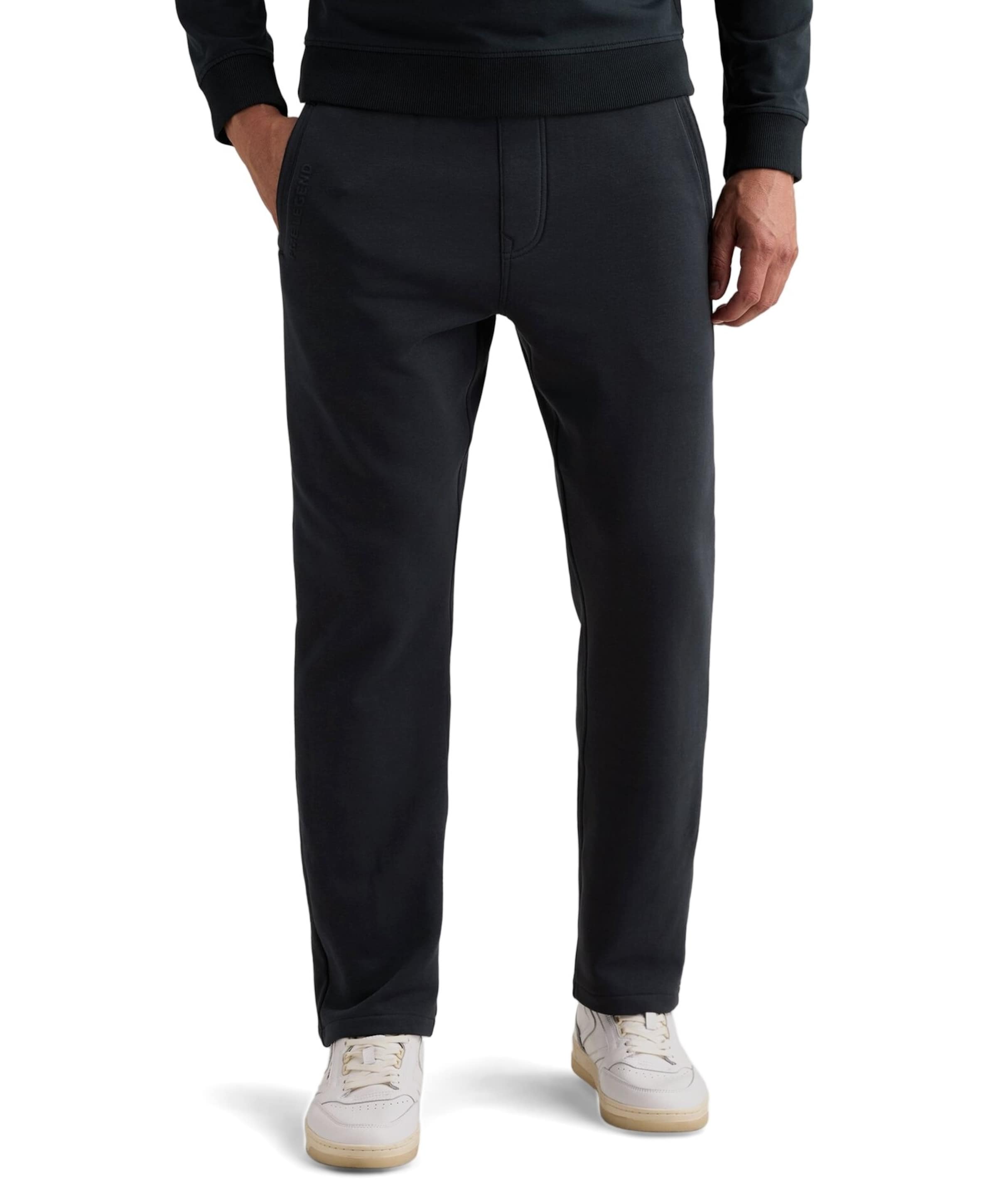 ELEVATED SWEAT PANTS PEACHED TERRY heren broek blauw