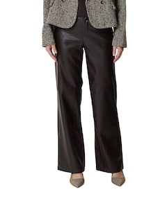 Colette faux leather L33 dames broek bruin