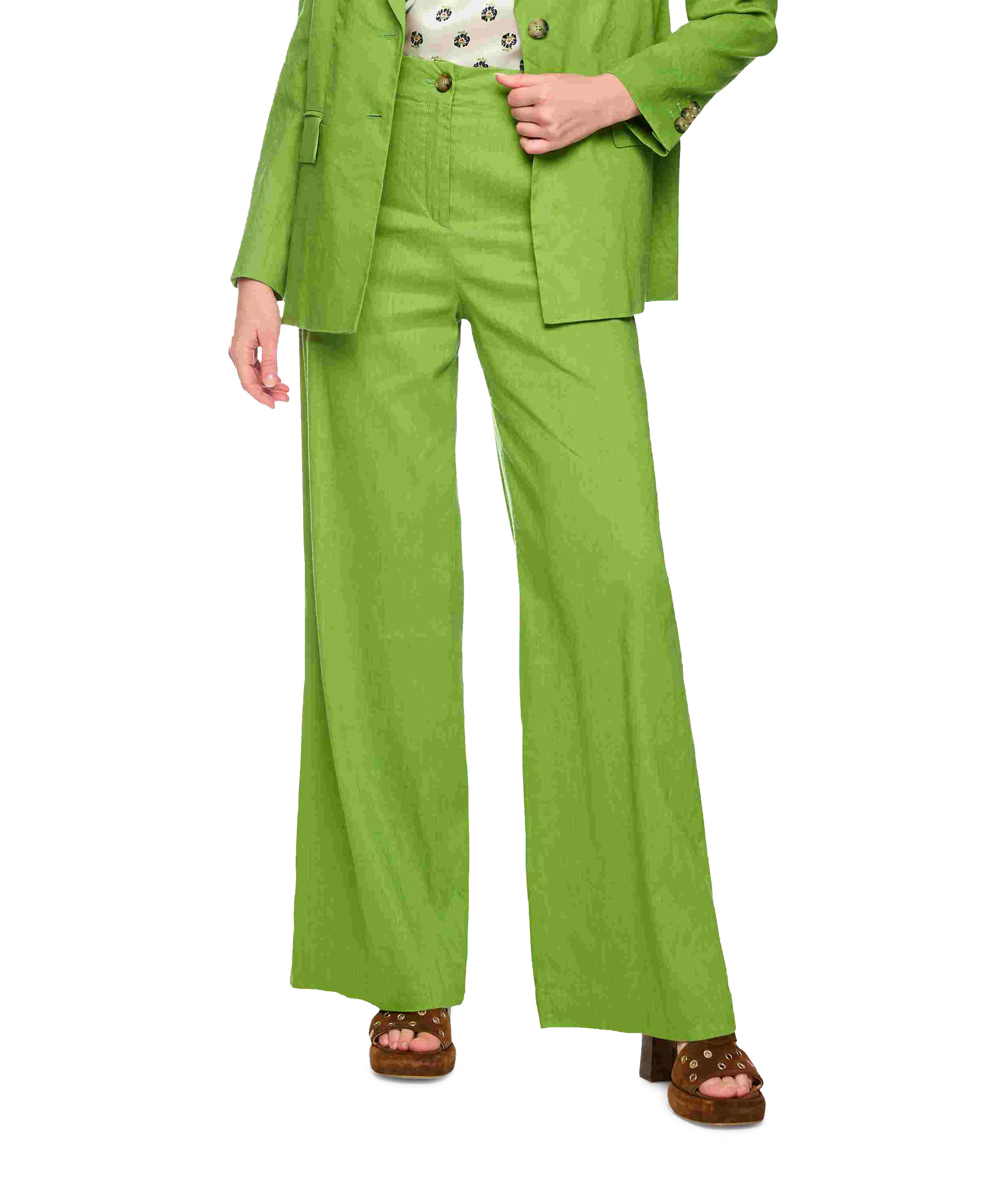 WAUKEE dames pantalon groen