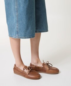 dames mocassins bruin