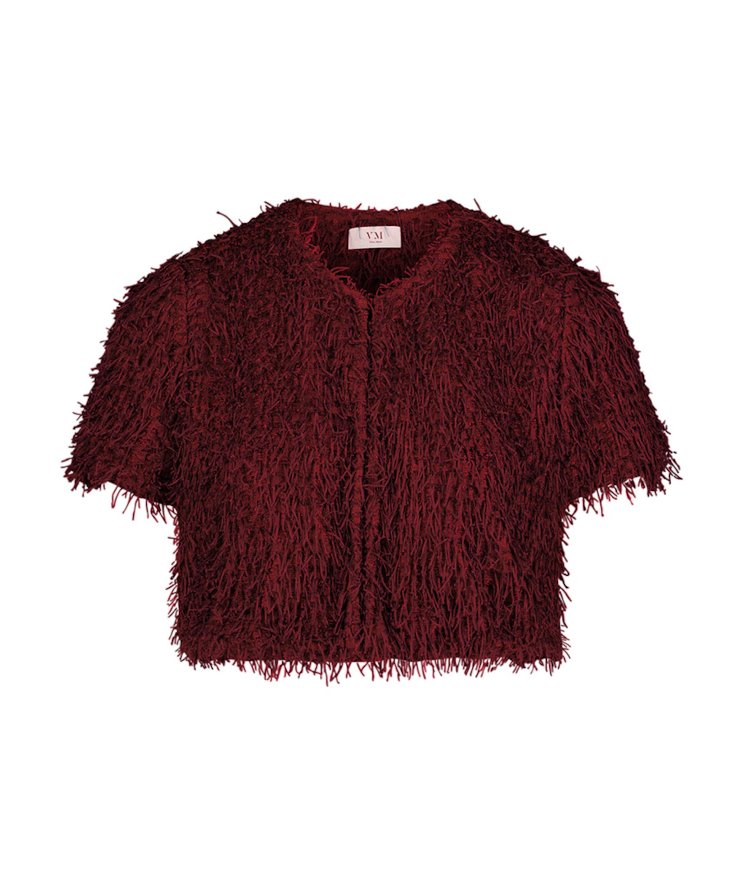 Dames vest bordeaux