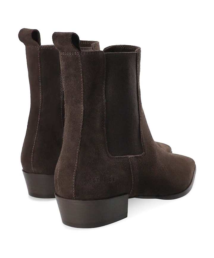 dames enkellaarzen bruin