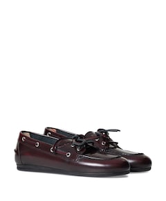 Boat loafer dames loafers bordeaux