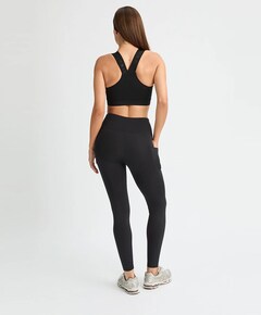 Flattering High Waist Tights dames tight zwart