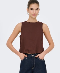 Dames top bruin
