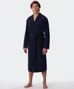 Heren ochtendjas blauw