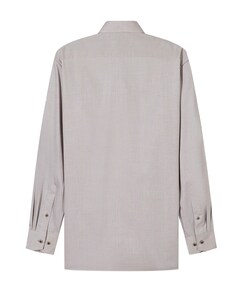 Heren overhemd lange mouw bruin