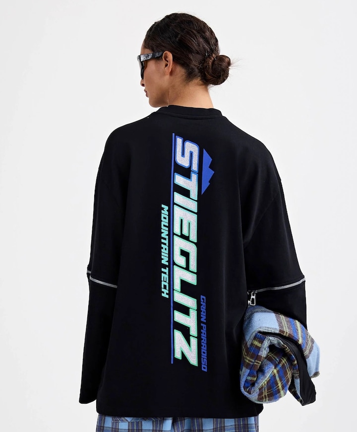 Dames longsleeve zwart
