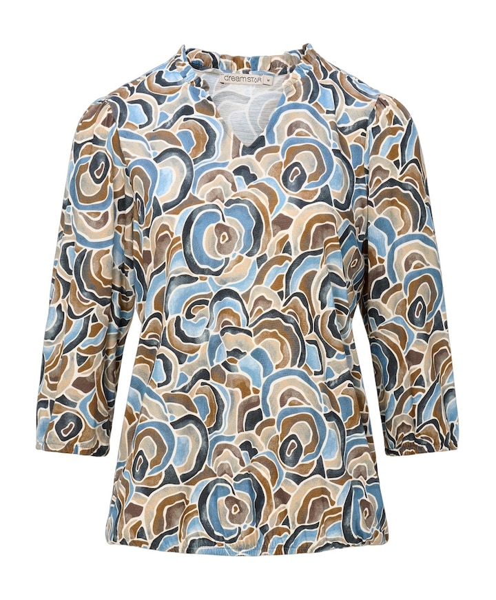 Dames longsleeve blauw