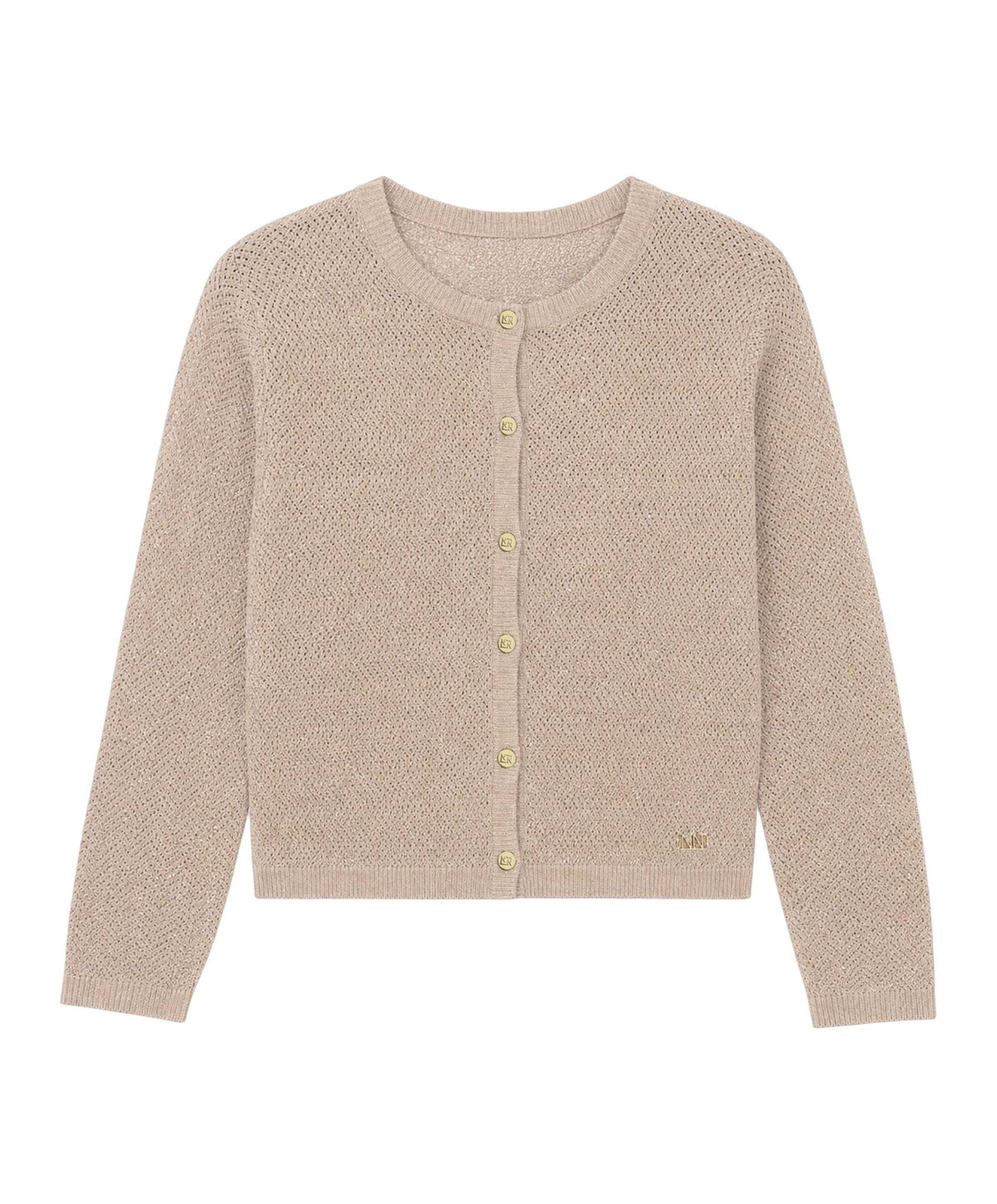 Meisjes vest beige