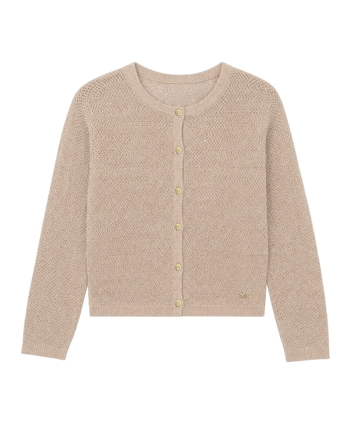 Meisjes vest beige