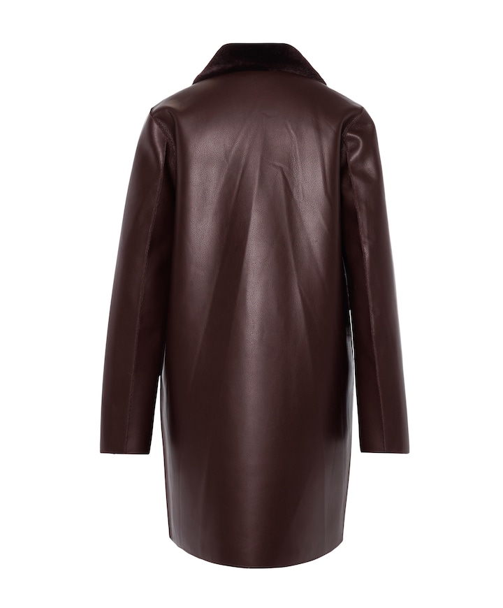 Dames jas reversible bordeaux