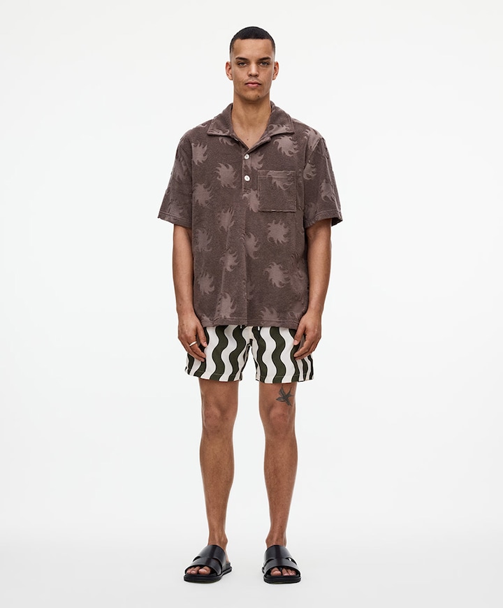 Forest waver heren zwembroek groen