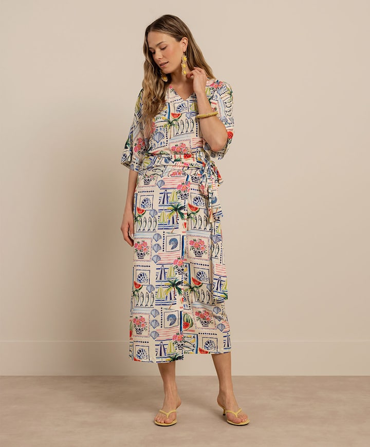 Dames blouse multicolor