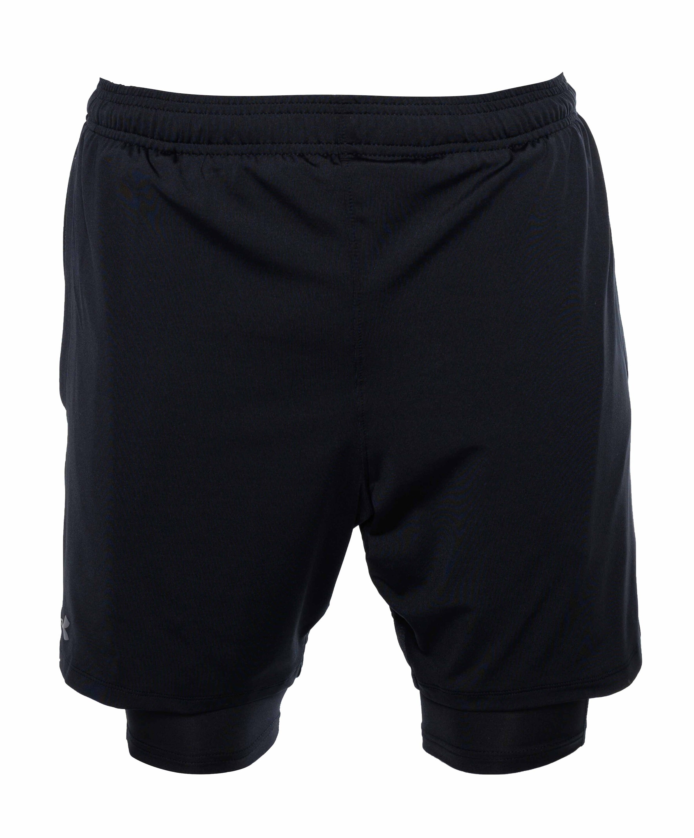 Ua Tech Vent 2in1 Short-blk heren shorts zwart