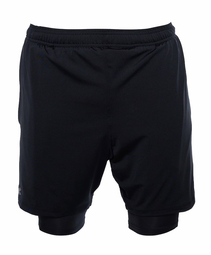 Ua Tech Vent 2in1 Short-blk heren shorts zwart