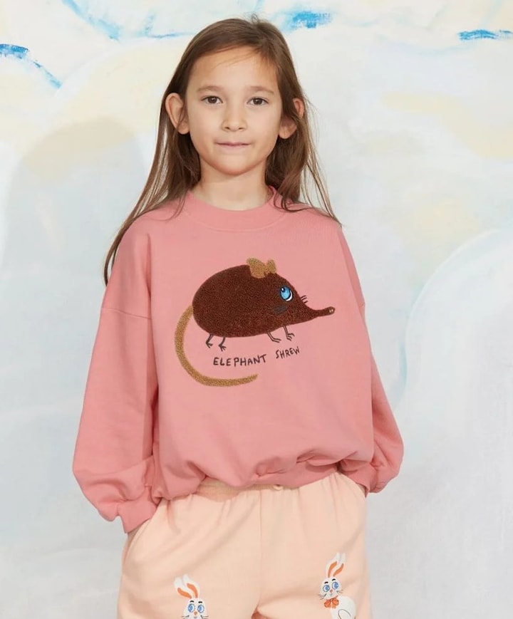Uniseks sweater roze