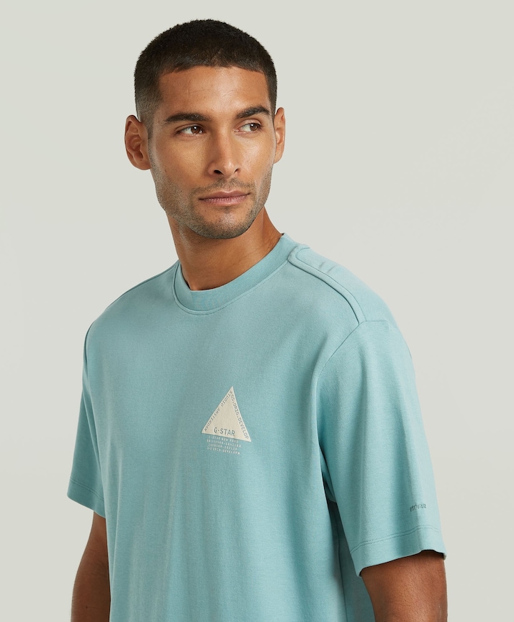 Heren T-shirt blauw
