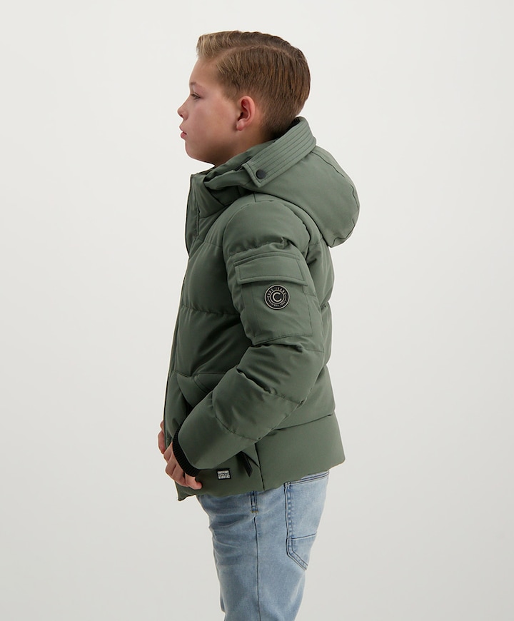 Jongens jas groen