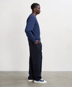 Heren longsleeve blauw