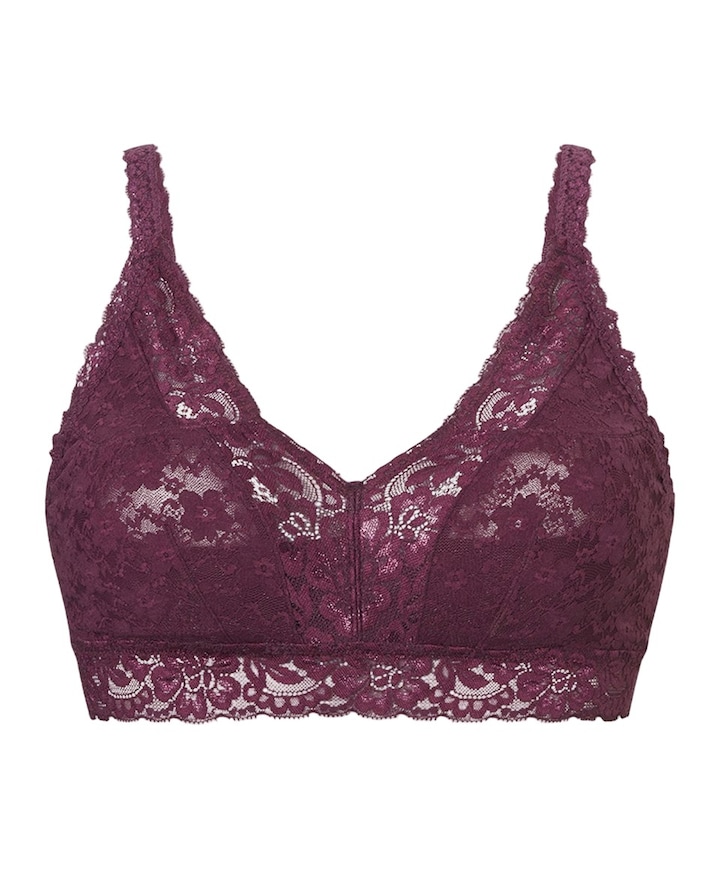 Dames bralette bordeaux