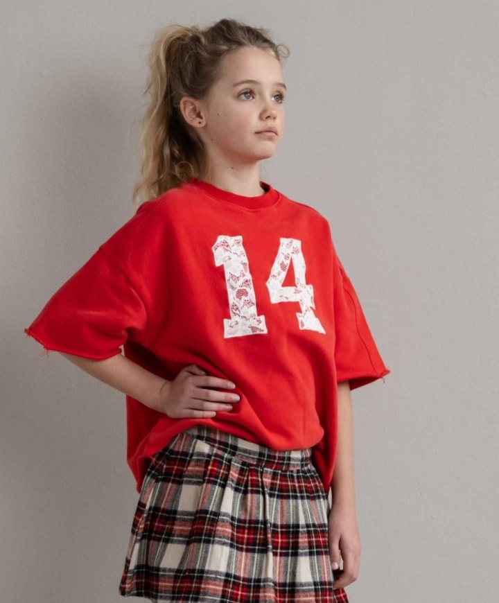 Meisjes sweater rood