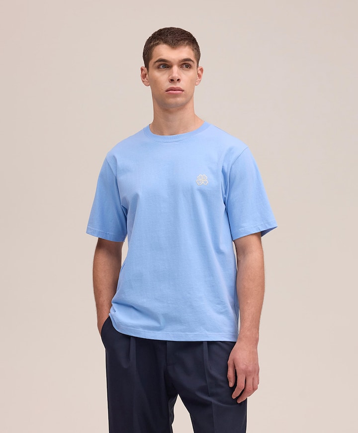 Heren T-shirt blauw