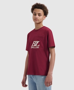 Jongens T-shirt bordeaux