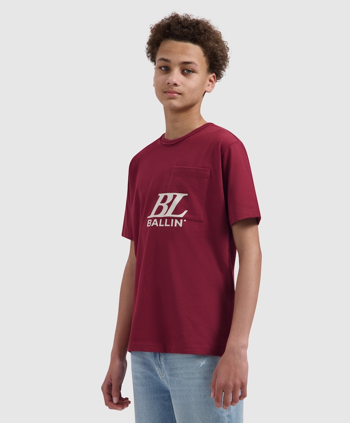 Jongens T-shirt bordeaux