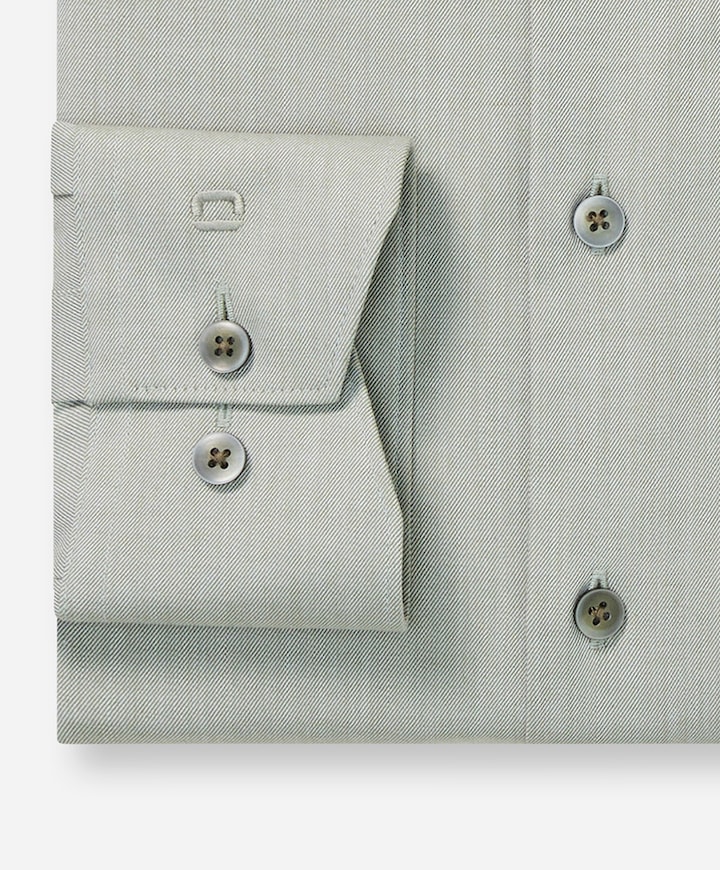 Heren overhemd lange mouw groen