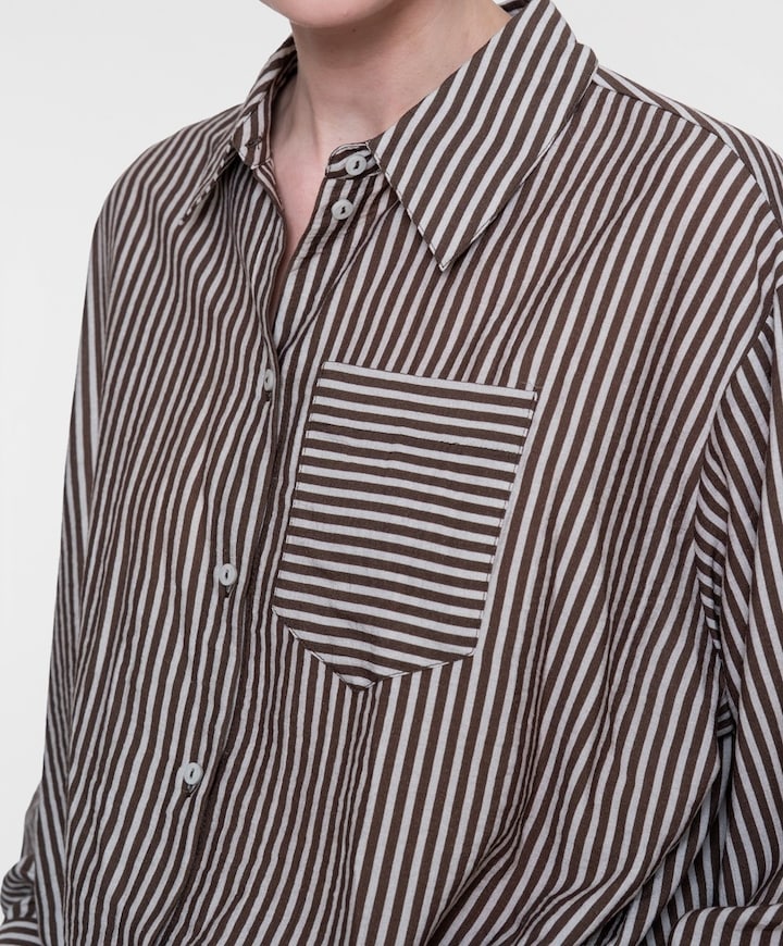Dames blouse bruin